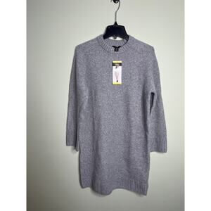 Dalia Gray wool Blend sweater dress Size Small New